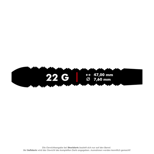 Mission Spiro Model 2 Steeldarts - 20g