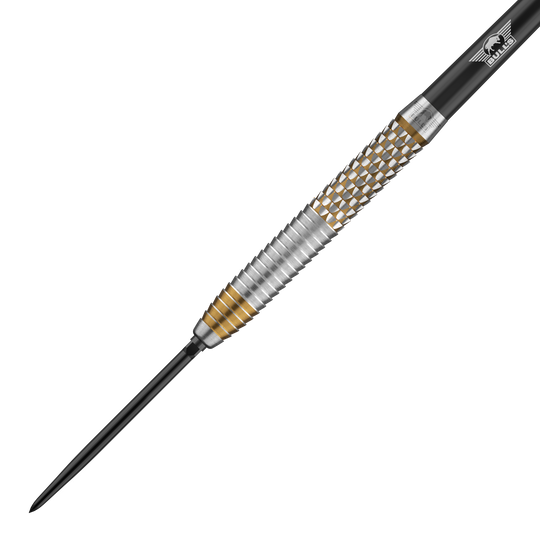Ocelové šipky Bulls NL Vintage Shark Convertible Points Das Bild zeigt die Bulls NL Vintago Shark Convertible Points Steeldarts. Es handelt sich um ein hochwertiges Dartprodukt mit besonderen Spitzen.