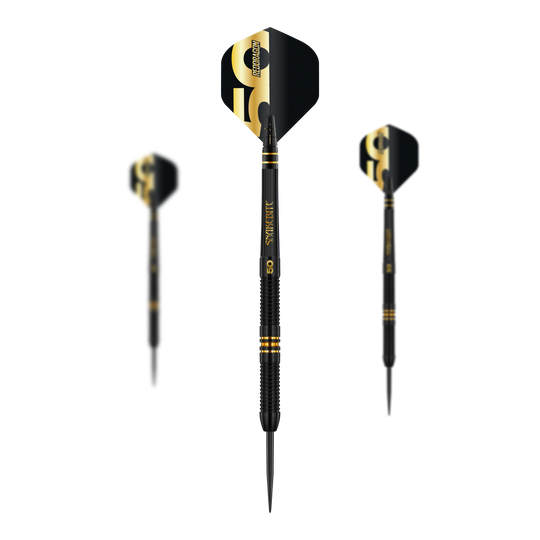 Ocelové šipky Red Dragon Peter Wright 50 Years Player Limited Edition - 21g Das Bild zeigt die Red Dragon Peter Wright 50 Years Player Limited Edition Steeldarts mit 21g. Diese Darts sind eine spezielle Jubiläumsausgabe zu Ehren von Peter Wright.