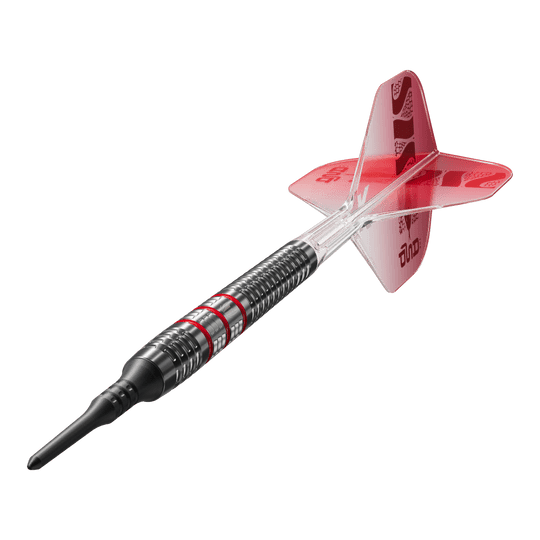 Měkké šipky Target Nathan Aspinall 95K - 18g Das Bild zeigt die Target Nathan Aspinall 95K Softdarts mit einem Gewicht von 18g. Die Darts sind besonders für Fans und Spieler des bekannten Dartprofis Nathan Aspinall interessant.