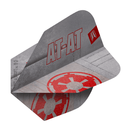 Dies ist ein Target Star Wars Pro Ultra AT-AT No6 Flights Produkt. Die Flights zeigen ein Motiv aus dem Star Wars Universum.