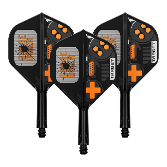 Standardní letky Target K-Flex Game Over No2 Target K-Flex GameOver No2 Standard Flights, 19 mm im Set. Die Abbildung zeigt die Flights in einer Verpackungseinheit.