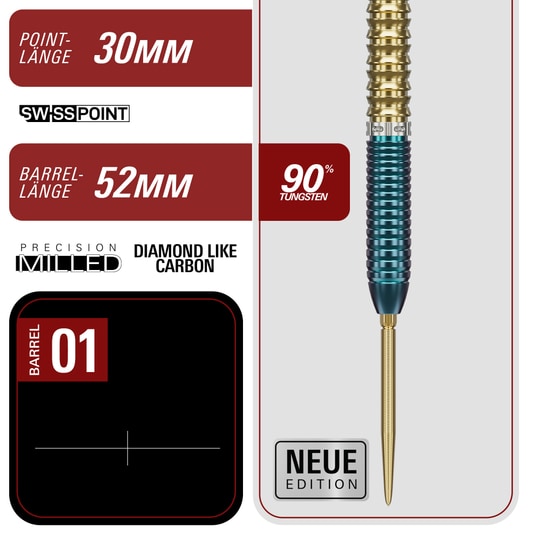 Šipky Target Japan Prime Series Zenith GEN 2.5 Swiss Point Steeldarts Gezeigt werden die Target Japan Prime Series Zenith GEN 2.5 Swiss Point Steeldarts. Sie bieten Präzision und ein elegantes Design.