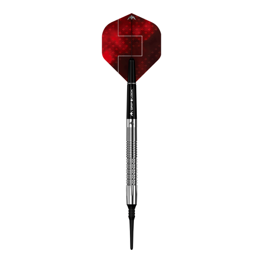 Mission Thomas Junghans Softdarts - 20g Abgebildet sind Mission Thomas Junghans Softdarts mit einem Gewicht von 20 Gramm. Die Darts liegen aufgereiht auf einem hellen Hintergrund.