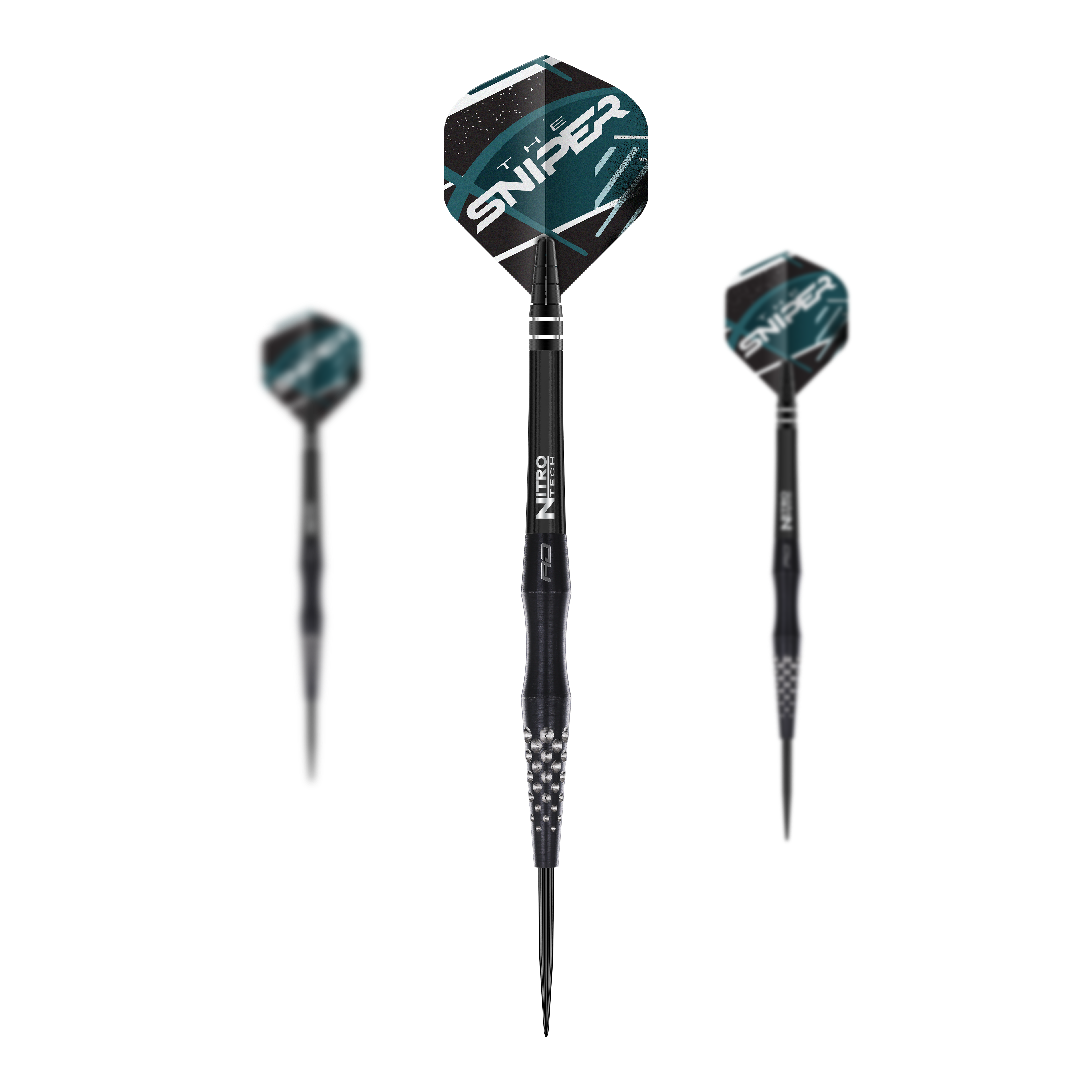 Dies ist das Produkt Red Dragon Connor Scutt The Sniper Steeldarts - 22g. Das Bild zeigt einen Satz Steeldarts mit diesem Markennamen.